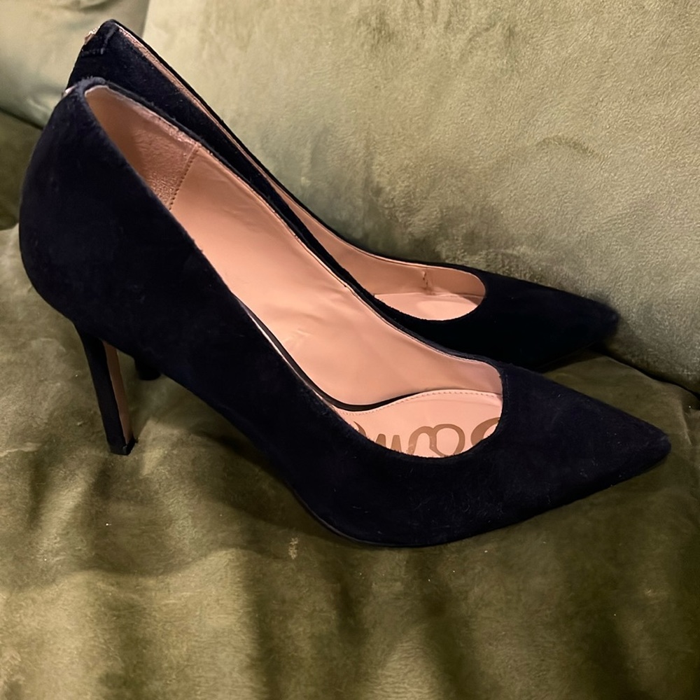 Sam Edelman black suede heels